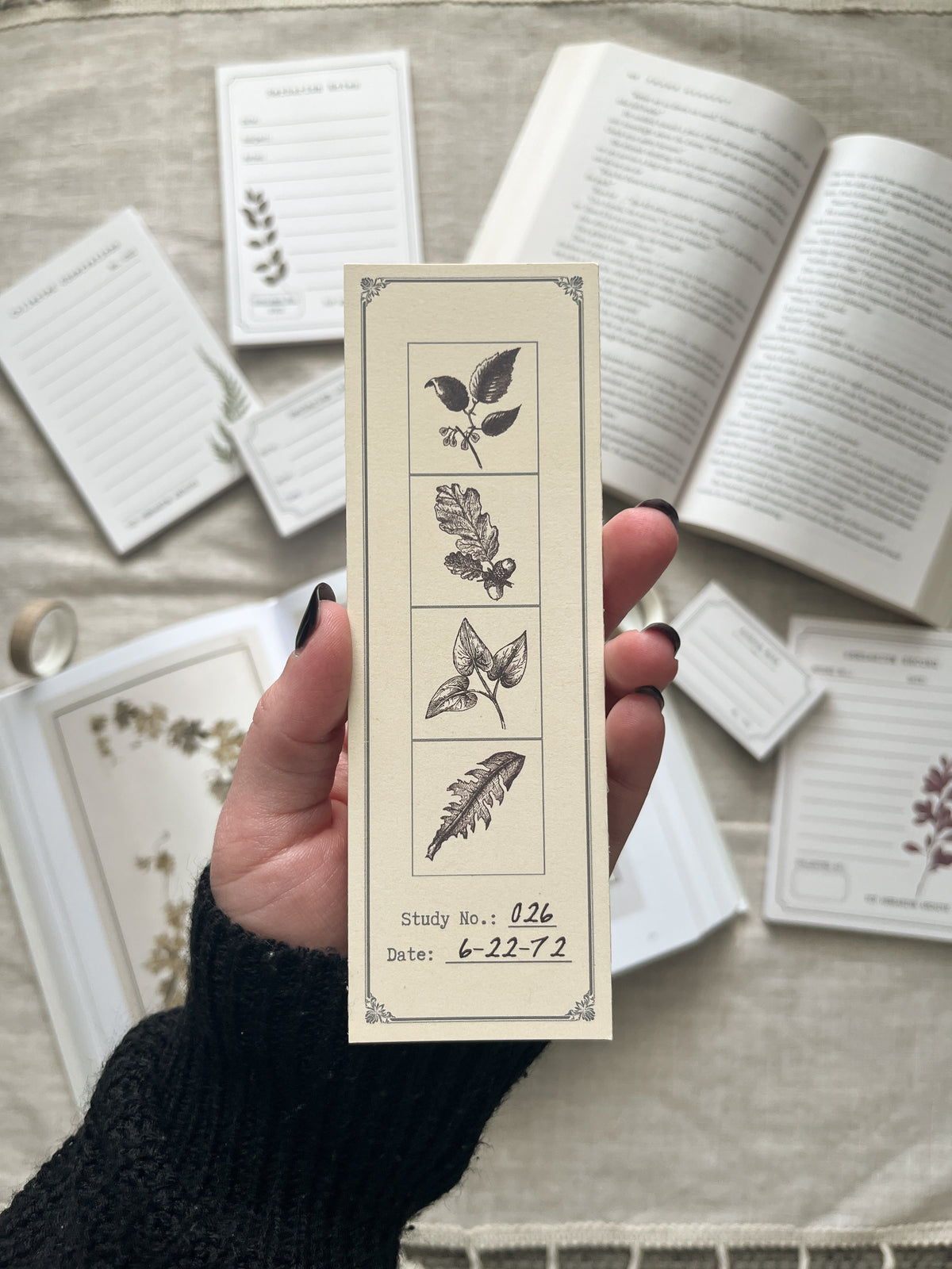 Leaf Study Bookmark