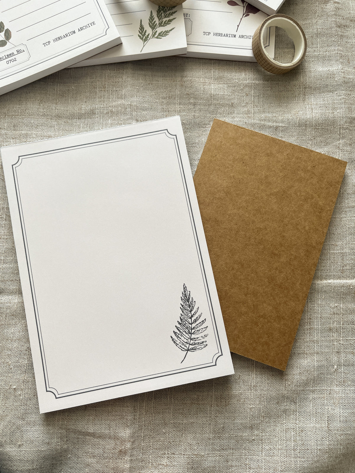 Etched Fern - 5x7" Notepad