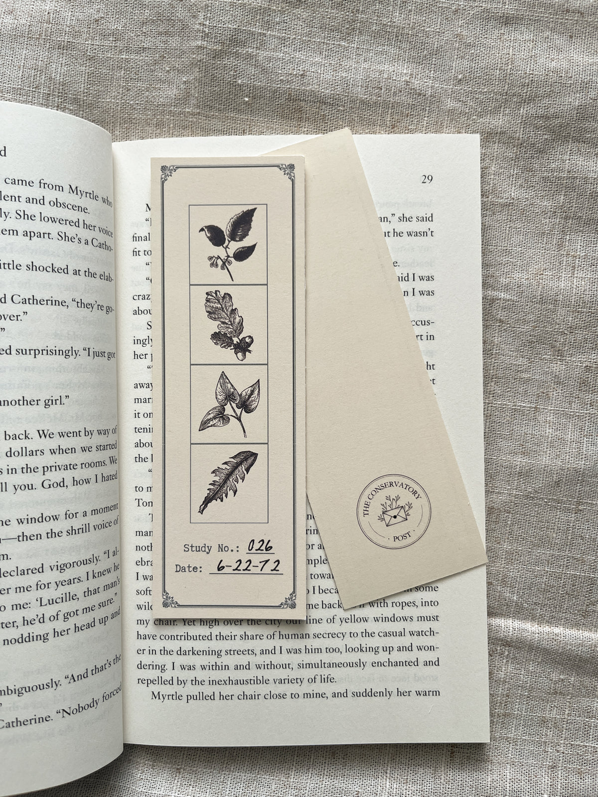 Leaf Study Bookmark