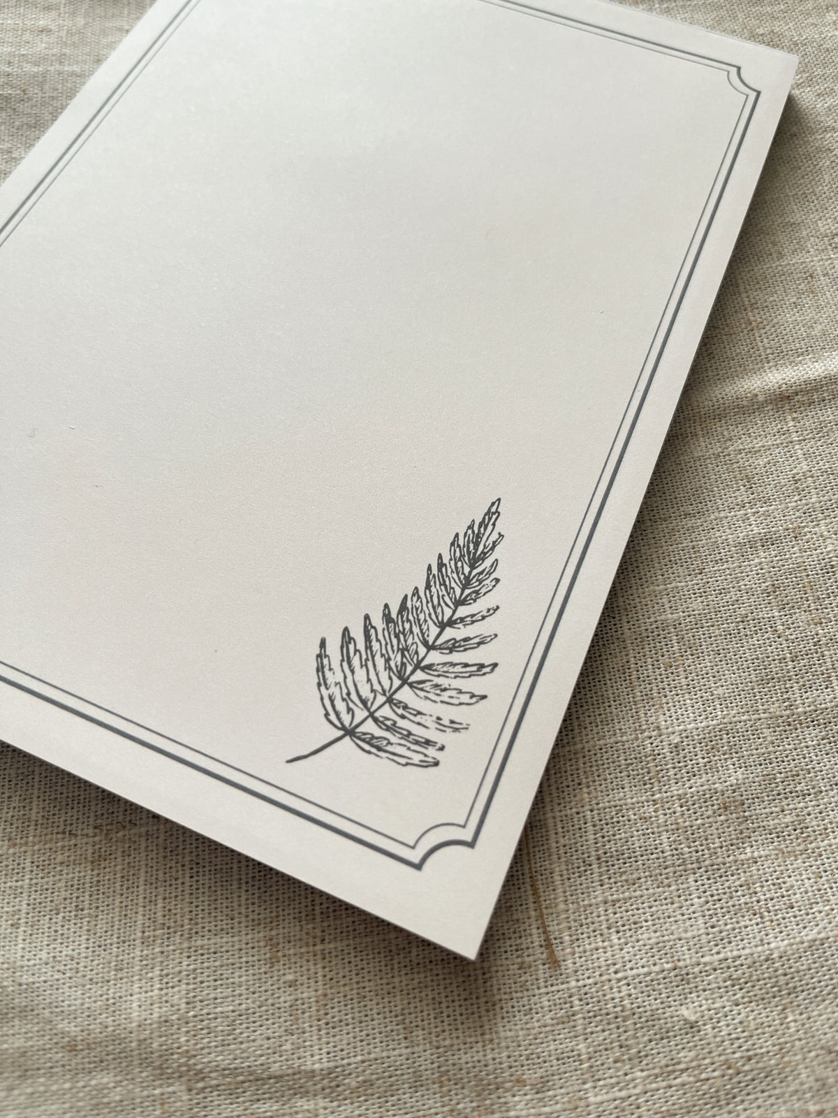 Etched Fern - 5x7" Notepad