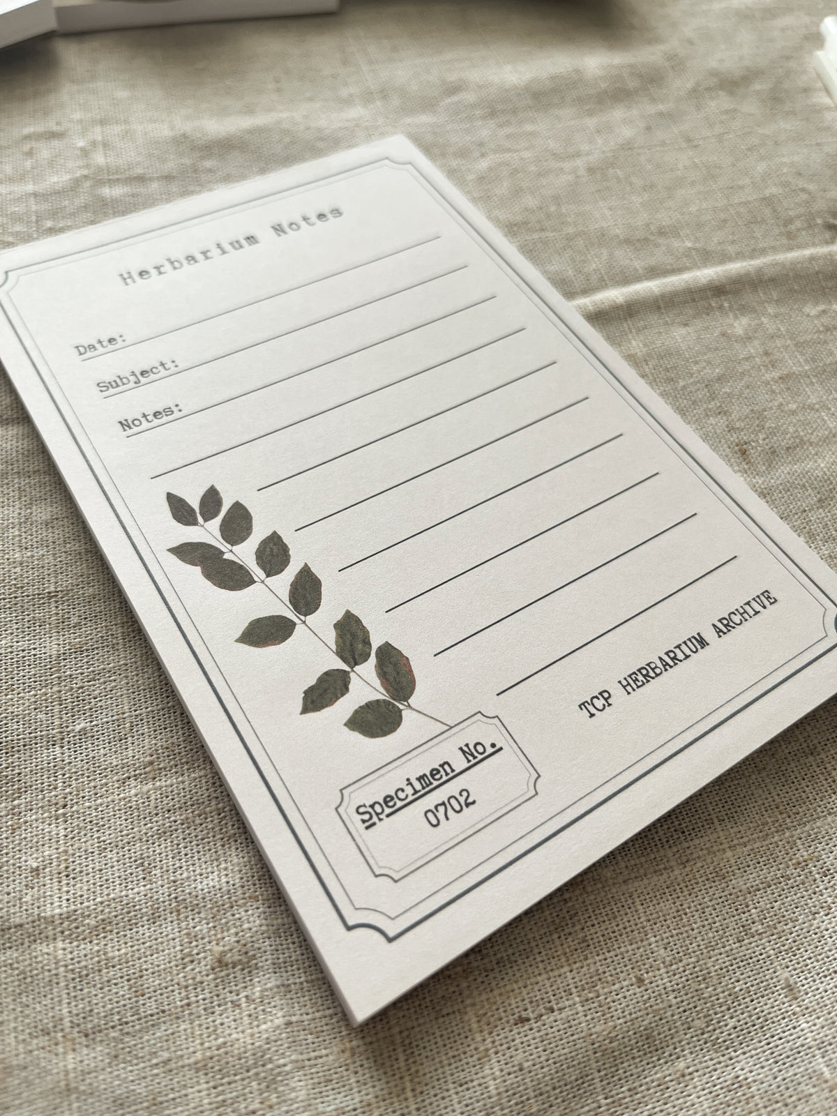 Herbarium Notes - 4x6" Notepad