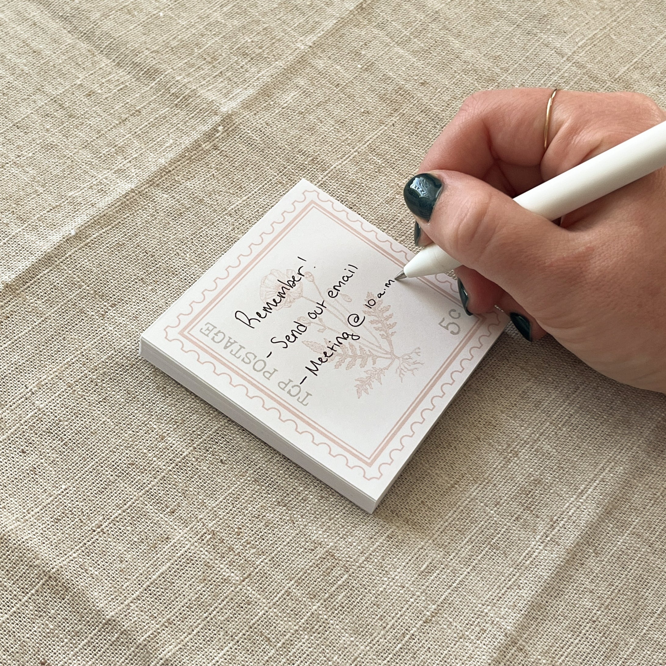 Poppy Postage Mini Notepad