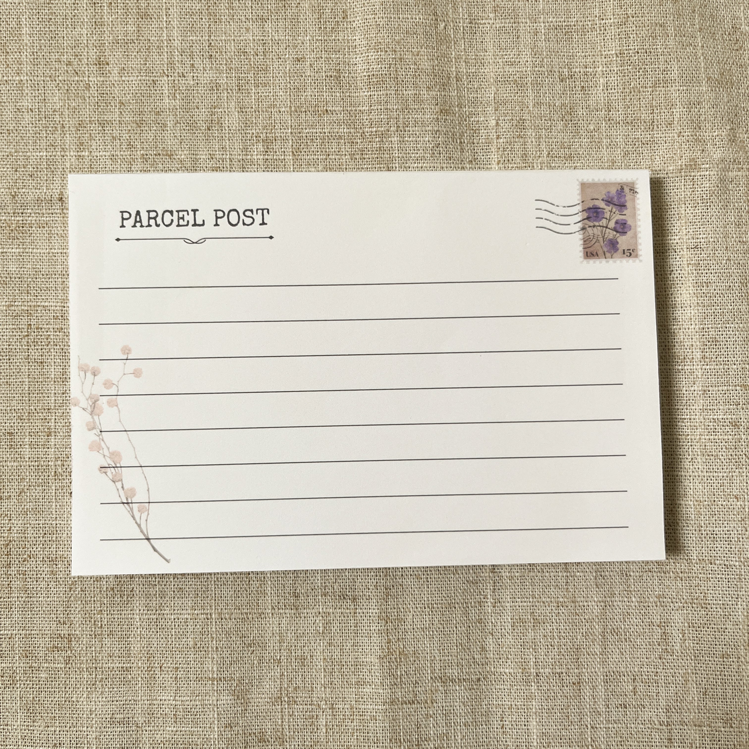 Parcel Post Notepad