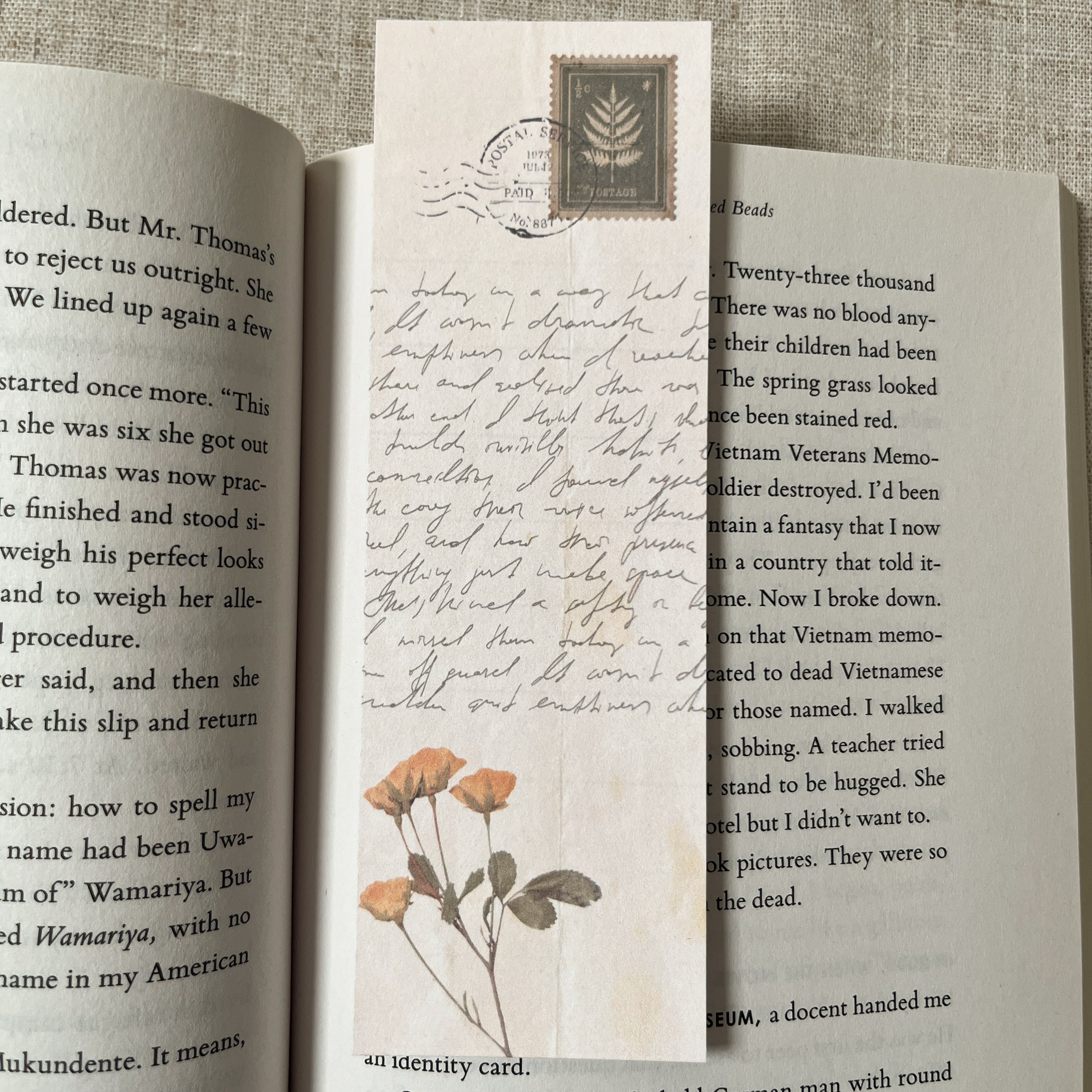 Forgotten Letter Bookmark