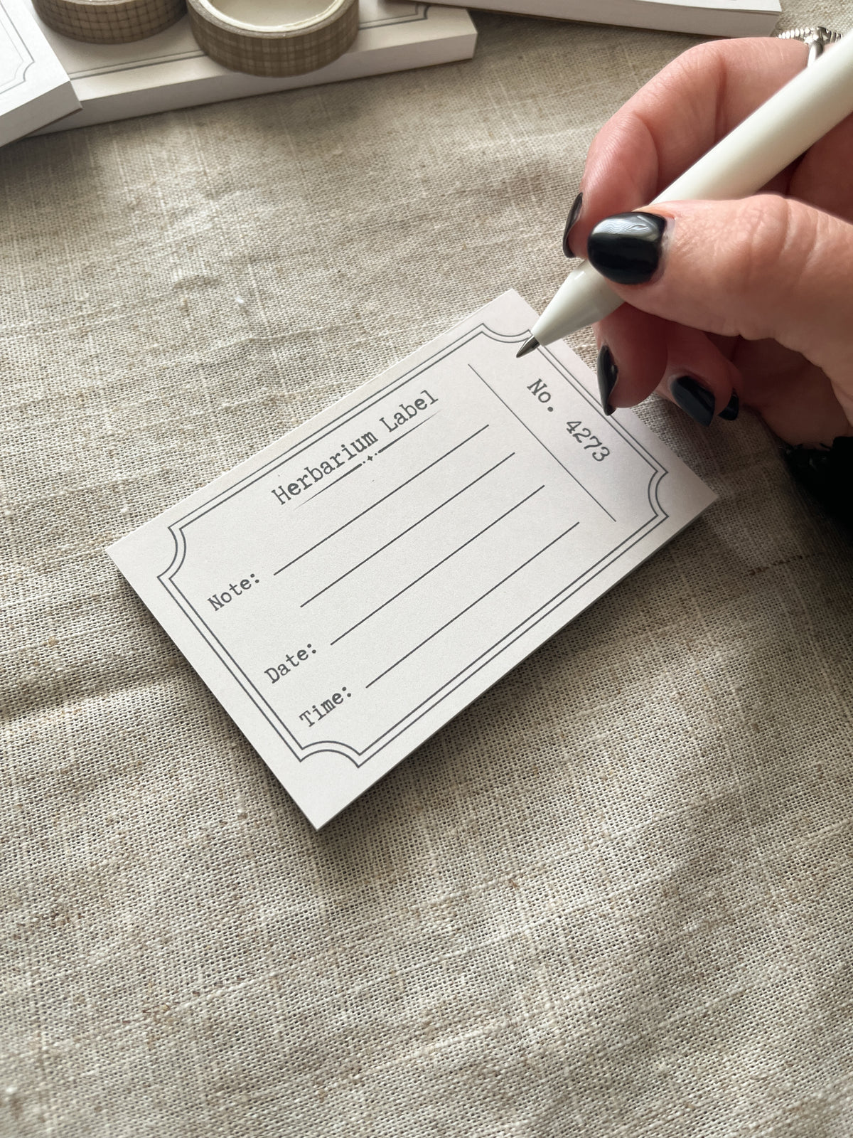 Herbarium Label - 4x2.5" Mini Notepad