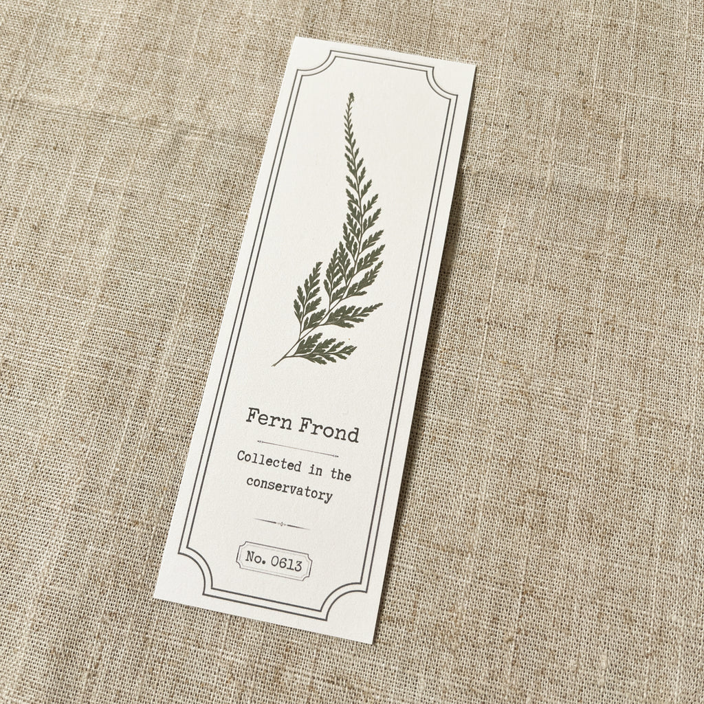 Fern Frond Specimen Bookmark