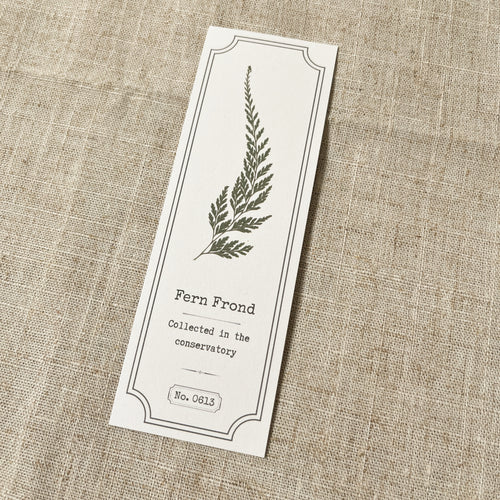 Fern Frond Specimen Bookmark
