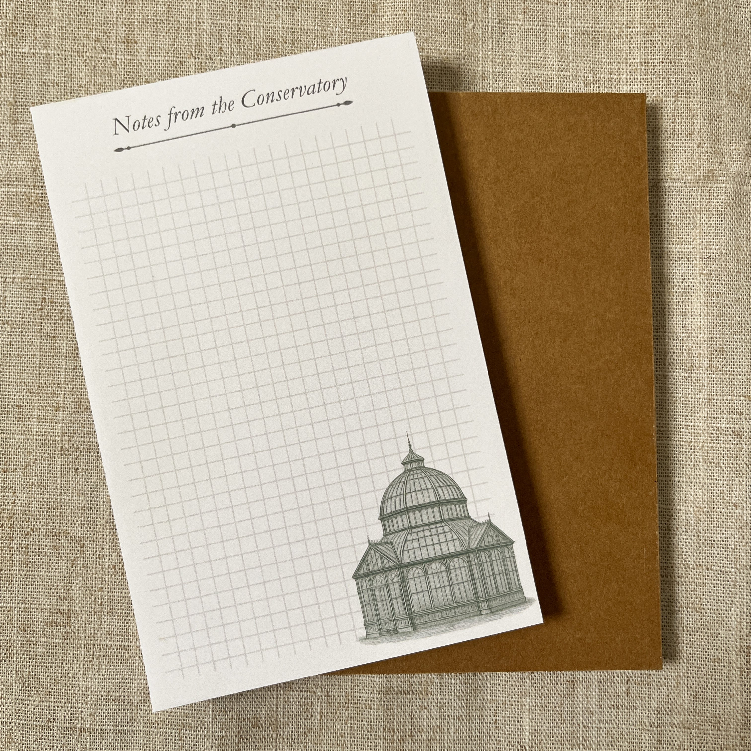 Notes From The Conservatory Notepad