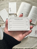 Herbarium Label - 4x2.5" Mini Notepad