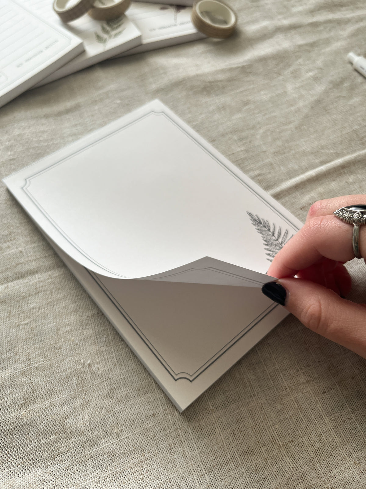 Etched Fern - 5x7" Notepad