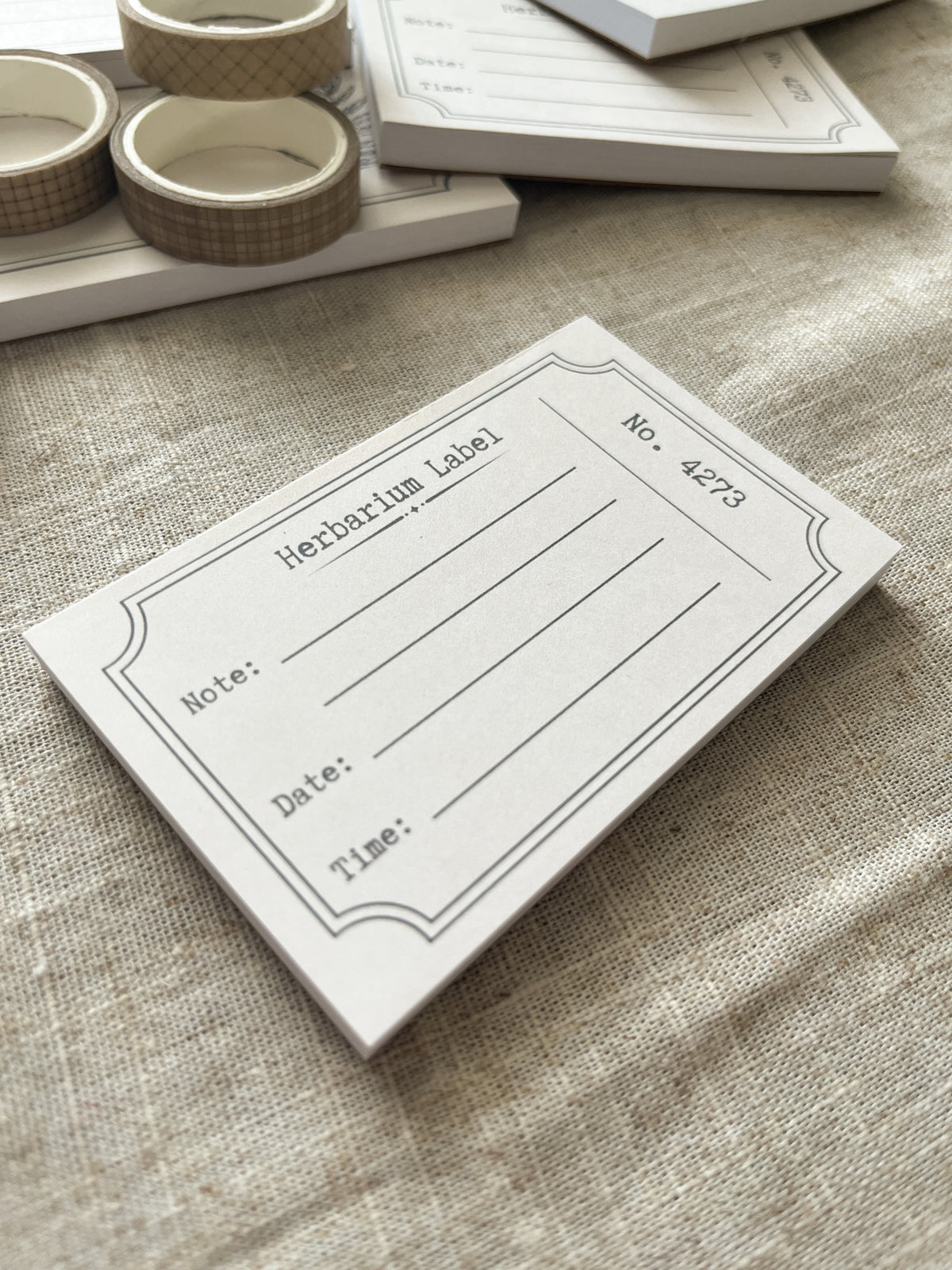 Herbarium Label - 4x2.5" Mini Notepad