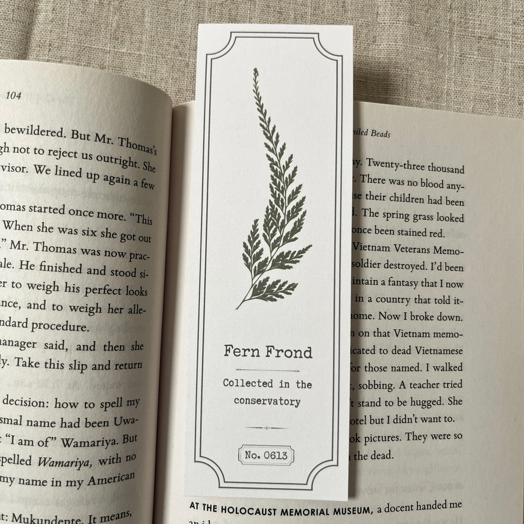 Fern Frond Specimen Bookmark