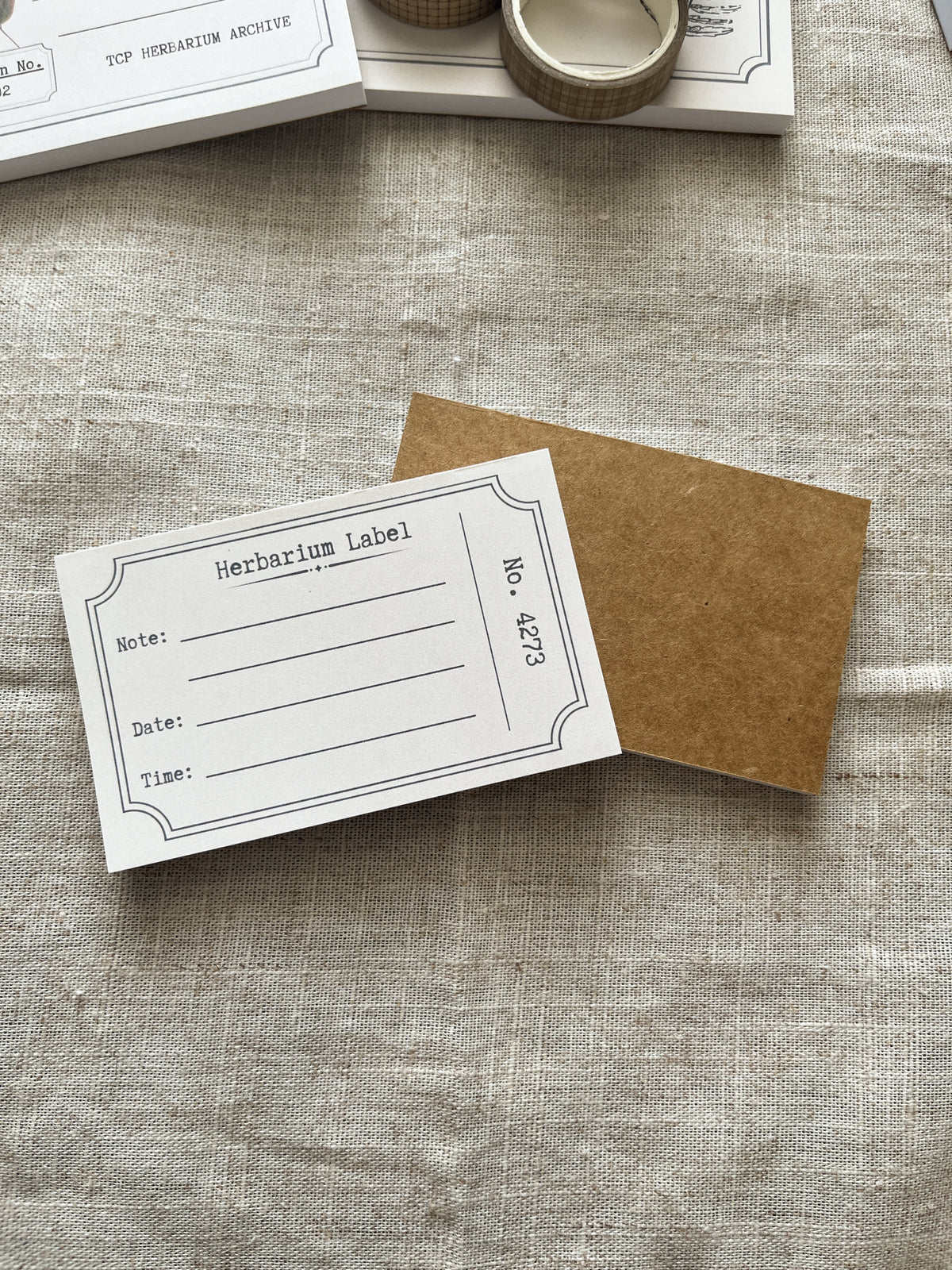 Herbarium Label - 4x2.5" Mini Notepad