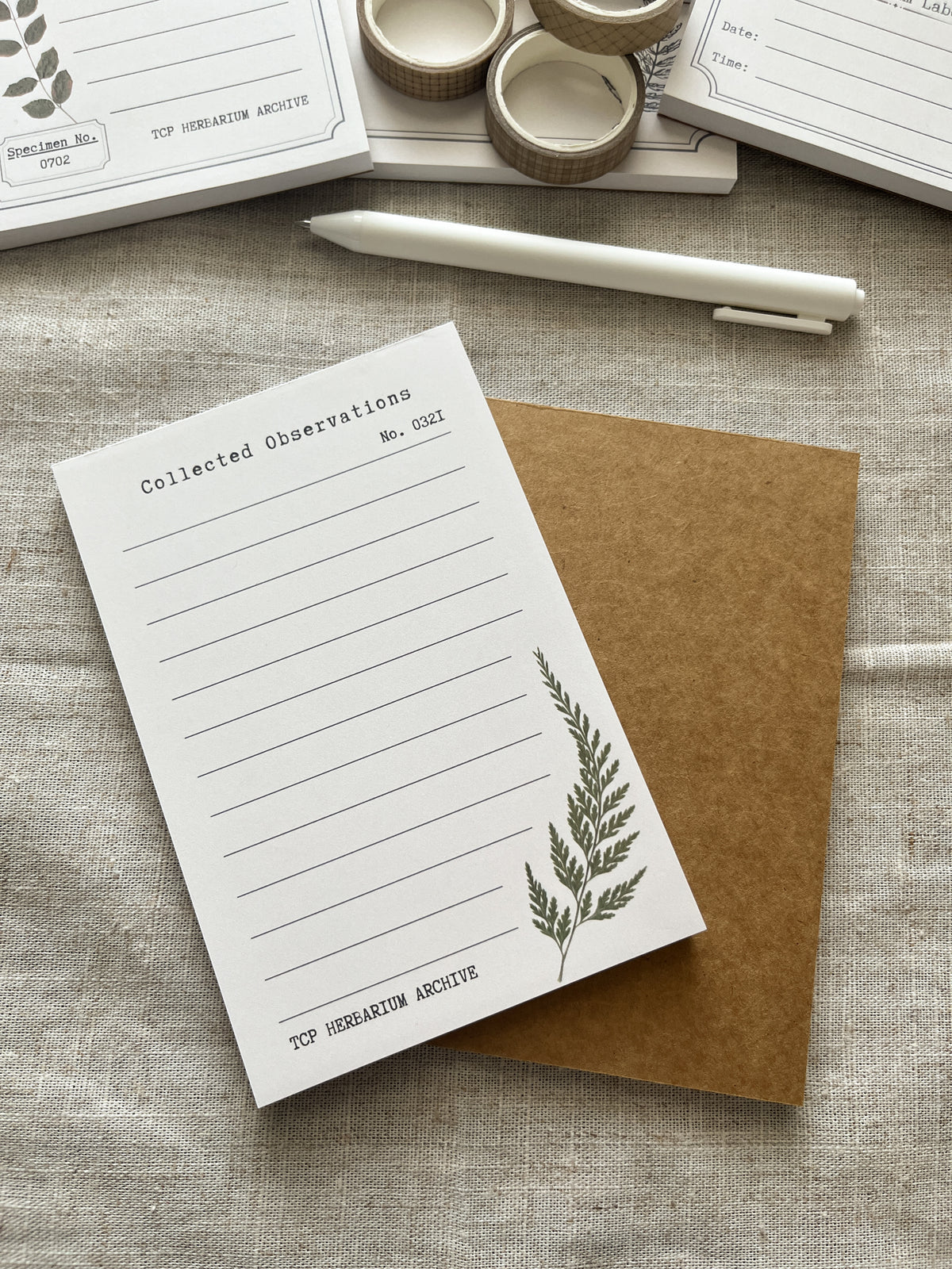 Collected Observations - 4x6" Notepad